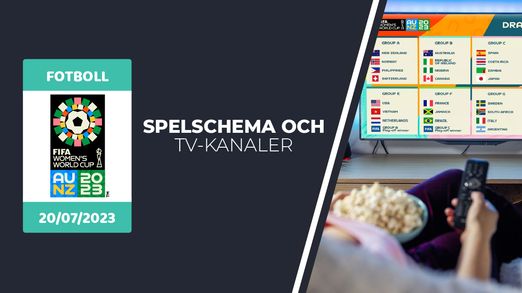 Spelschema och TV-tablå för Fotbolls-VM 2023